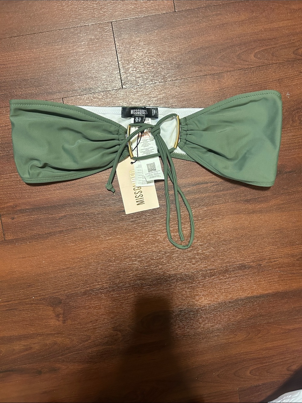 NWT Misguided Bandeau Bikini Top